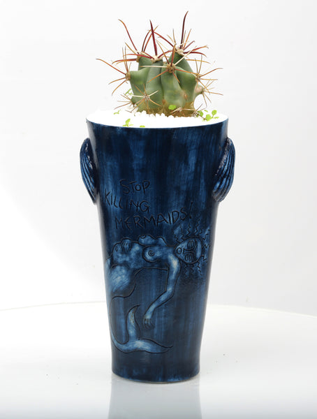 Vase : Stop Killing Mermaids! : Succulent 1