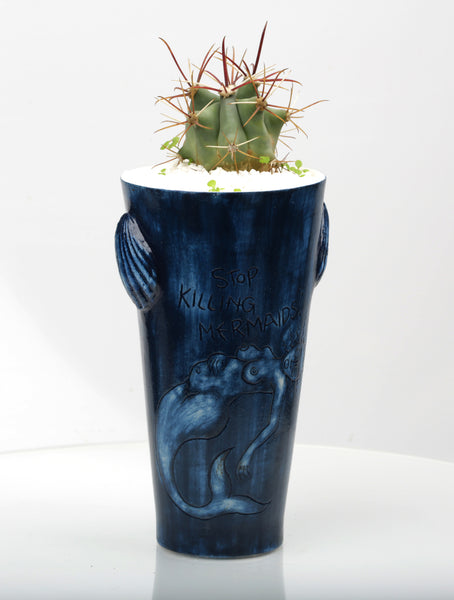 Vase : Stop Killing Mermaids! : Succulent 1