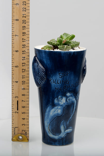 Vase : Stop Killing Mermaids! : Succulent 2