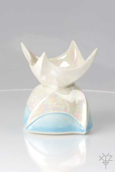 Vase : Poetry in Pottery : Four Corner Prayer-Petal Flower