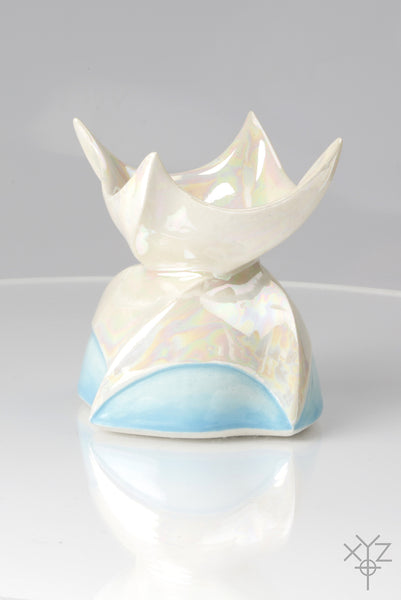 Vase : Poetry in Pottery : Four Corner Prayer-Petal Flower