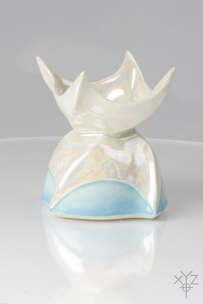 Vase : Poetry in Pottery : Four Corner Praye-Petal Flower 2