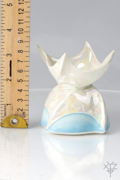 Vase : Poetry in Pottery : Four Corner Prayer-Petal Flower