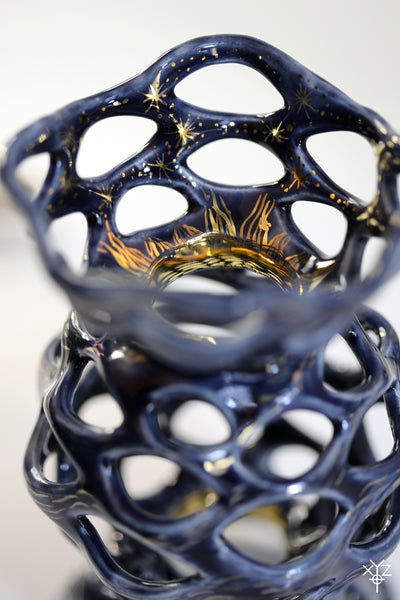 Vase : Poetry in Pottery : The Earth & The Moon : A Cosmic Fable