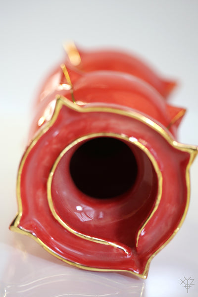 Vase : Poetry in Pottery : Four Corner Olive Oil Decanter