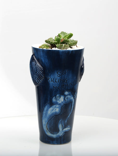 Vase : Stop Killing Mermaids! : Succulent 2