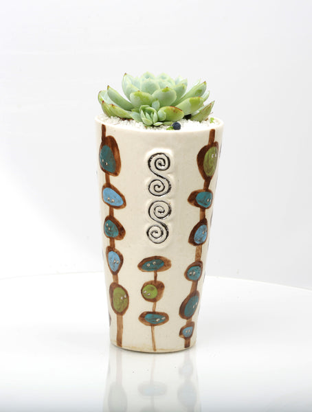 Vase : Social Media : Monolithic Society : Succulent