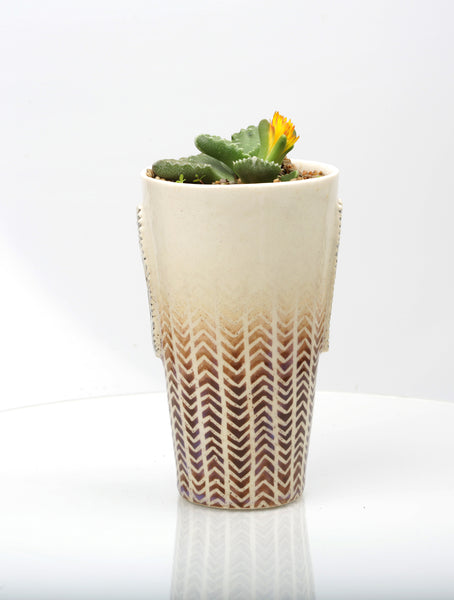 Vase :African Texture : Succulent 1