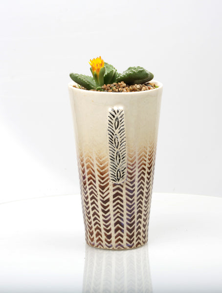 Vase :African Texture : Succulent 1