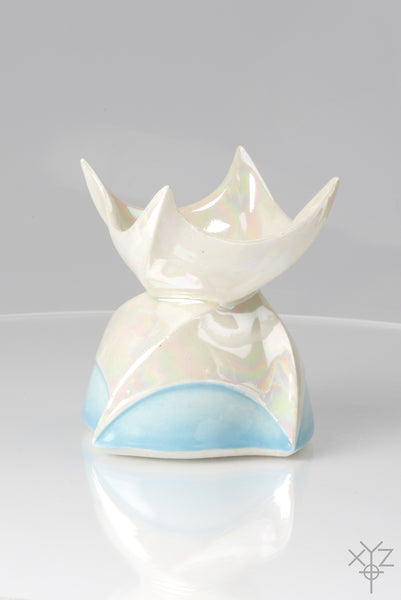 Vase : Poetry in Pottery : Four Corner Praye-Petal Flower 2